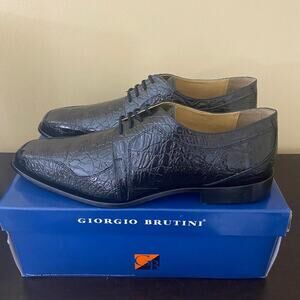 Giorgio Brutini Men's Heft Derby Shoes Croco Print
